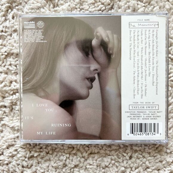 The Tortured Poets Department CD + Bonus Track “The Manuscript” HAND SIGNED - Picture 3 of 8